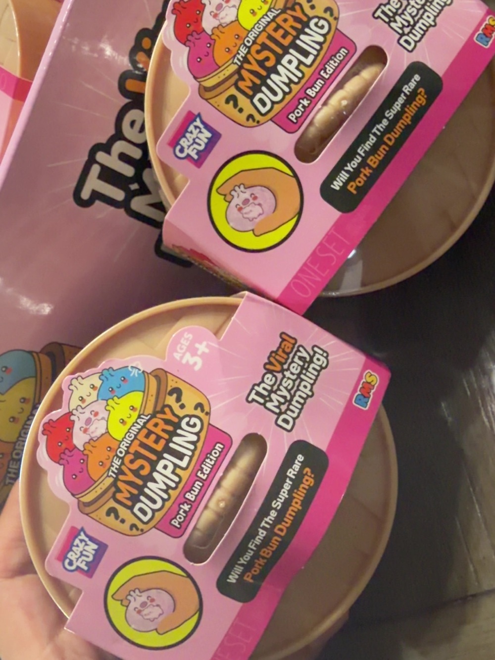 Mystery Dumpling Kids Toy - Pink Pork Bun Edition bundle of 2